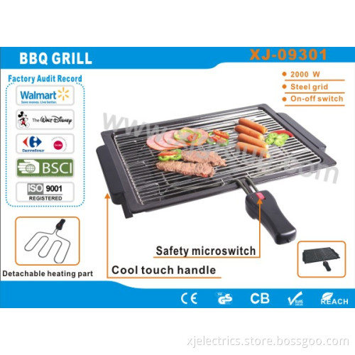 Indoor electric bbq grill